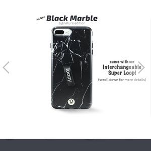 Black Marbled Used Loopy - iPhone 6/7/8 PLUS